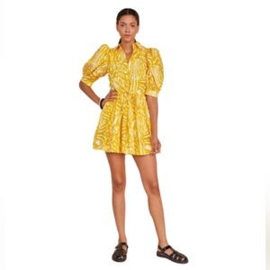 Hunter Bell NYC McCauley Dress in Marigold Palms. Size S. EUC.